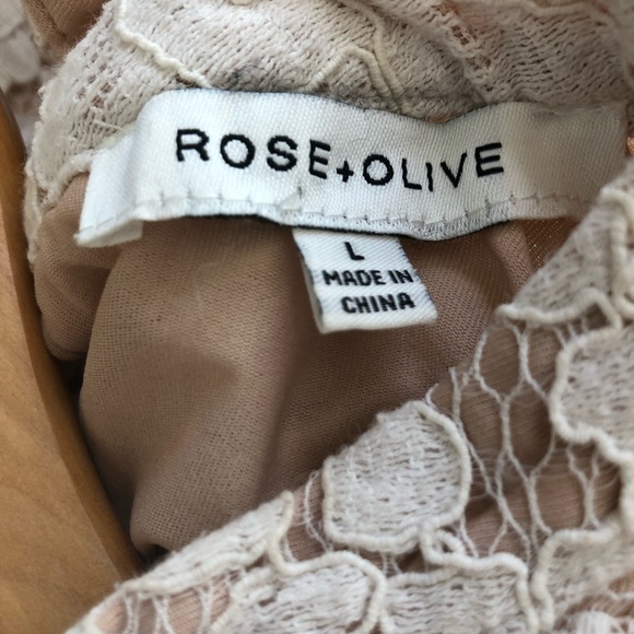 Rose and Olive Lace Top - Picture 3 of 9